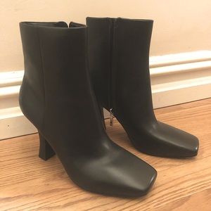 Marc Fisher Black Square toe booties